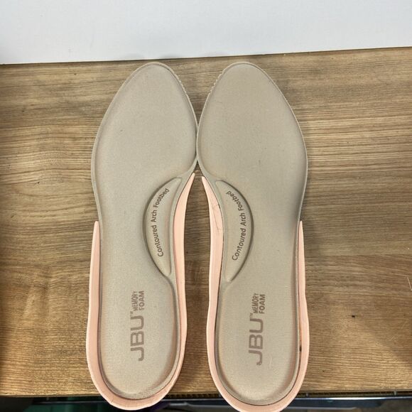 JBU Women 9.5 Emma Comfortable Casual Slip-On Ballet Flat Brown JBU by Jambu - Picture 8 of 11